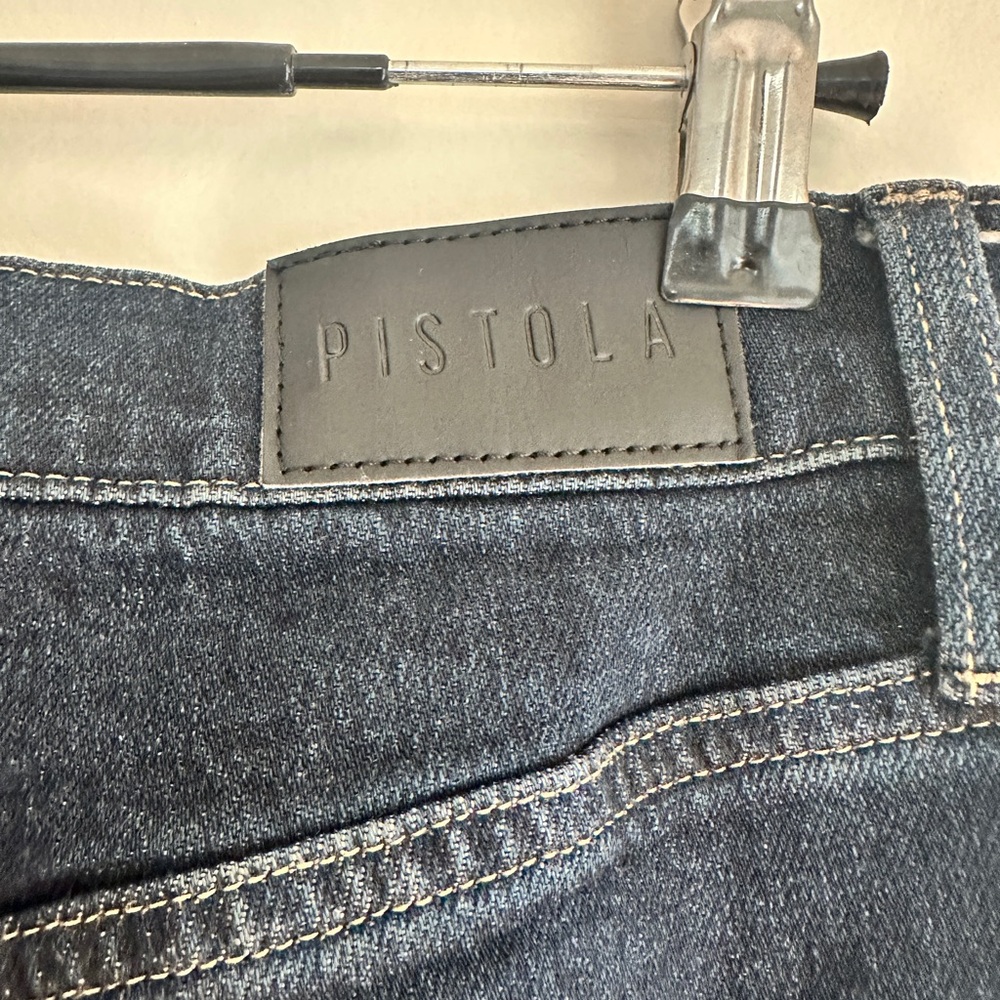 Pistola Dark Indigo Colleen Split Front Straight Leg Jeans Size 29 Worn Once - Picture 5 of 6
